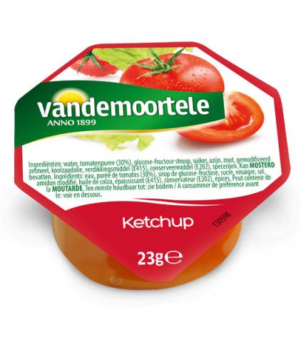 [9760] Ketchup Tomates Portions 120X20Ml - Vandemoortele