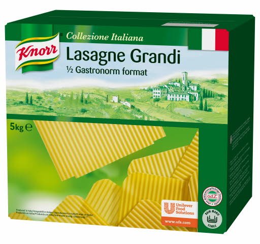 [KN66280] Knorr Grandes Feuilles De Lasagne 5Kg
