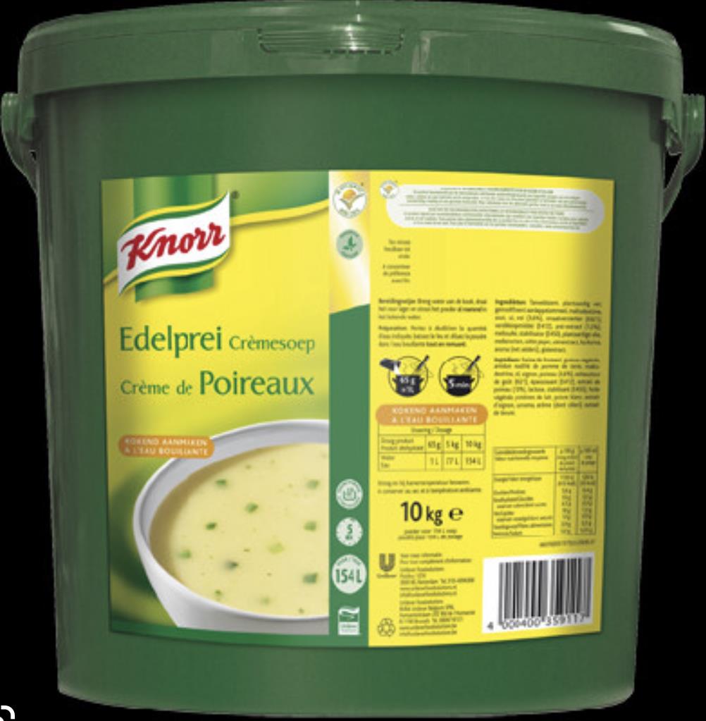 [K35911] Knorr Soupe De Poireaux 10Kg