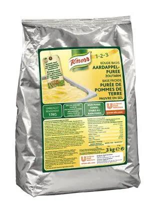 [KN631514] Knorr Puree Koude Bereiding 4X3Kg Zoutarm