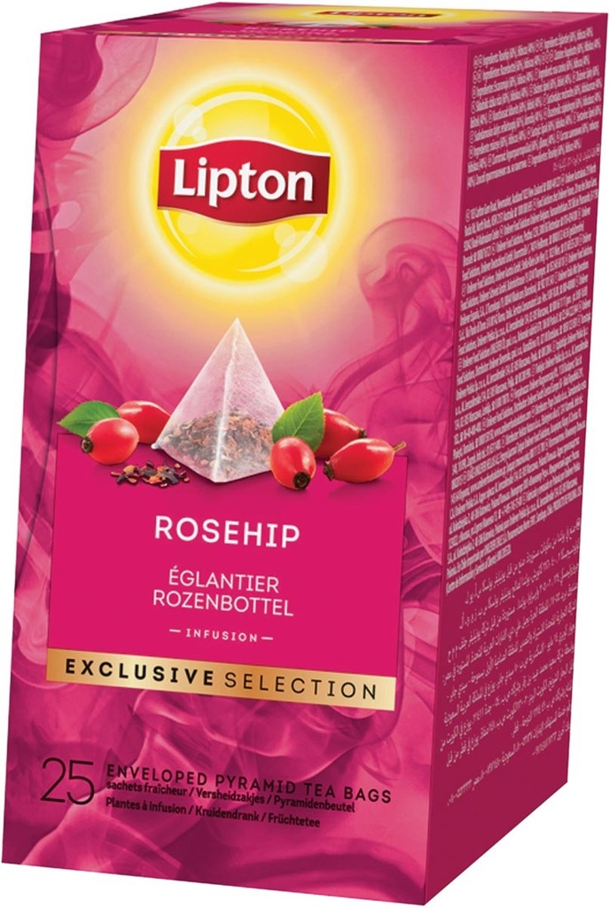 [K9517] Lipton Thee Rozenbottel 25St Exclusive