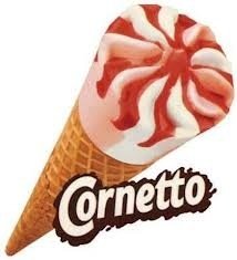 Ola Cornetto Aardbei 24X125Ml