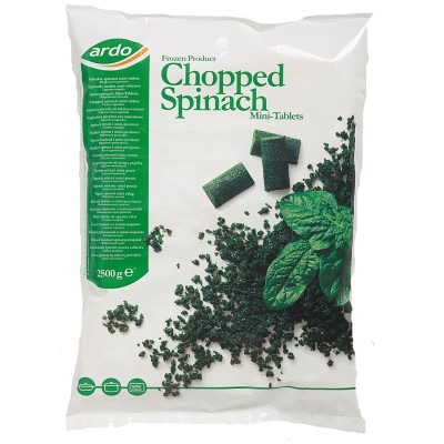 [S2P610] Ardo - Épinards Hachés Portions - 2,5 Kg
