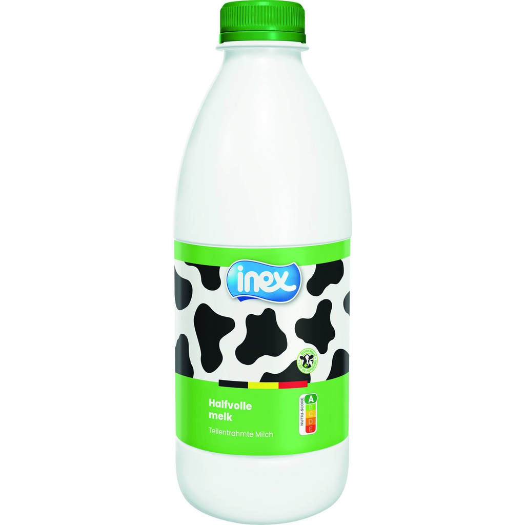 Inex Halfvolle Melk 0,5L Plastiek Schroefdop