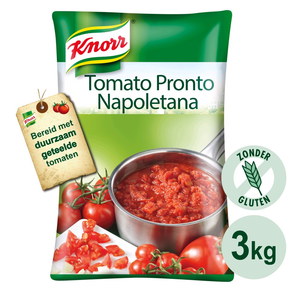 Knorr Napoletana Tomato Pronto 4X3Kg Zak