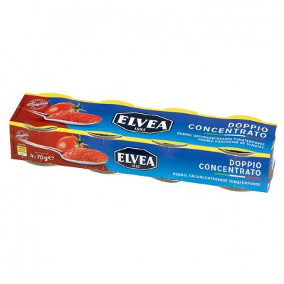 Tomatenconcentraat (Puree) 4X70G Elvea
