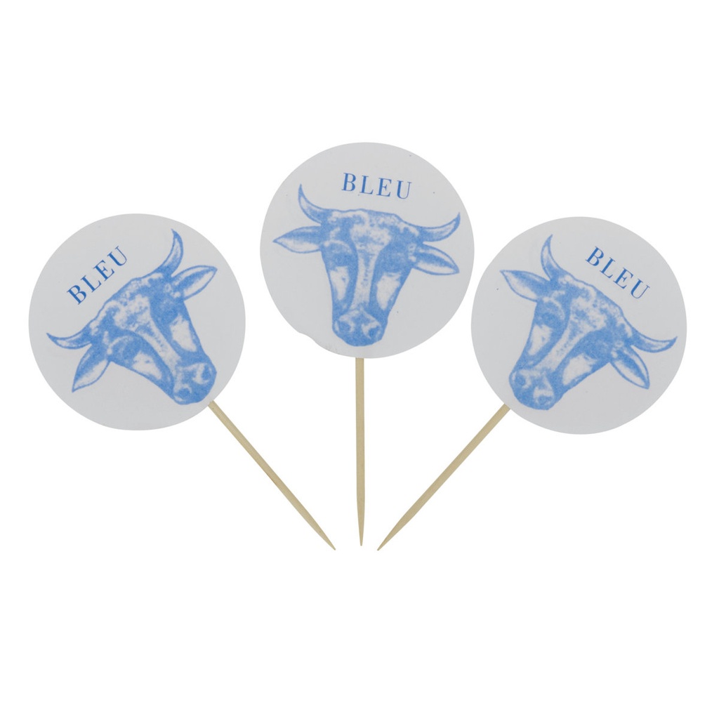 [19640] Steakmarker Bleu 250Pcs Sier