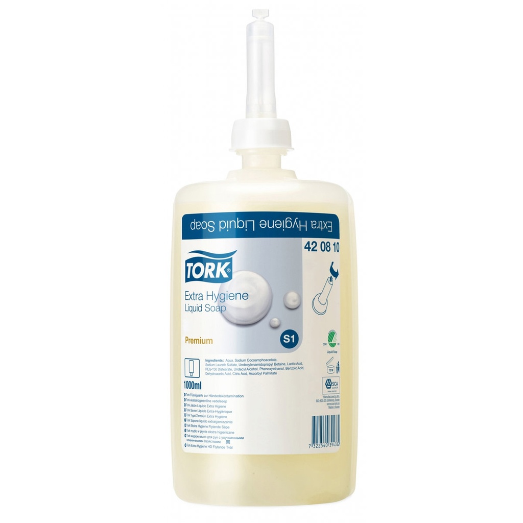 [420810] Liquid Soap Tork Extra Hygiëne S1 1 L