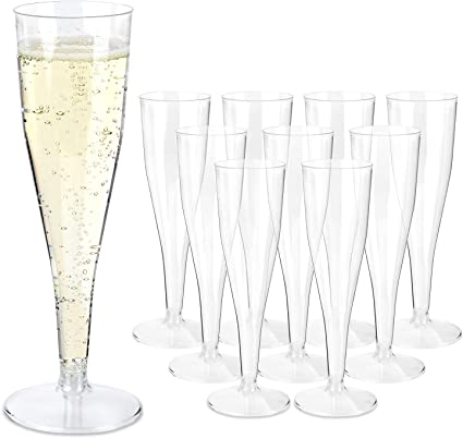 [101025] Flûte À Champagne Plastique 13,5Cl 10Pcs