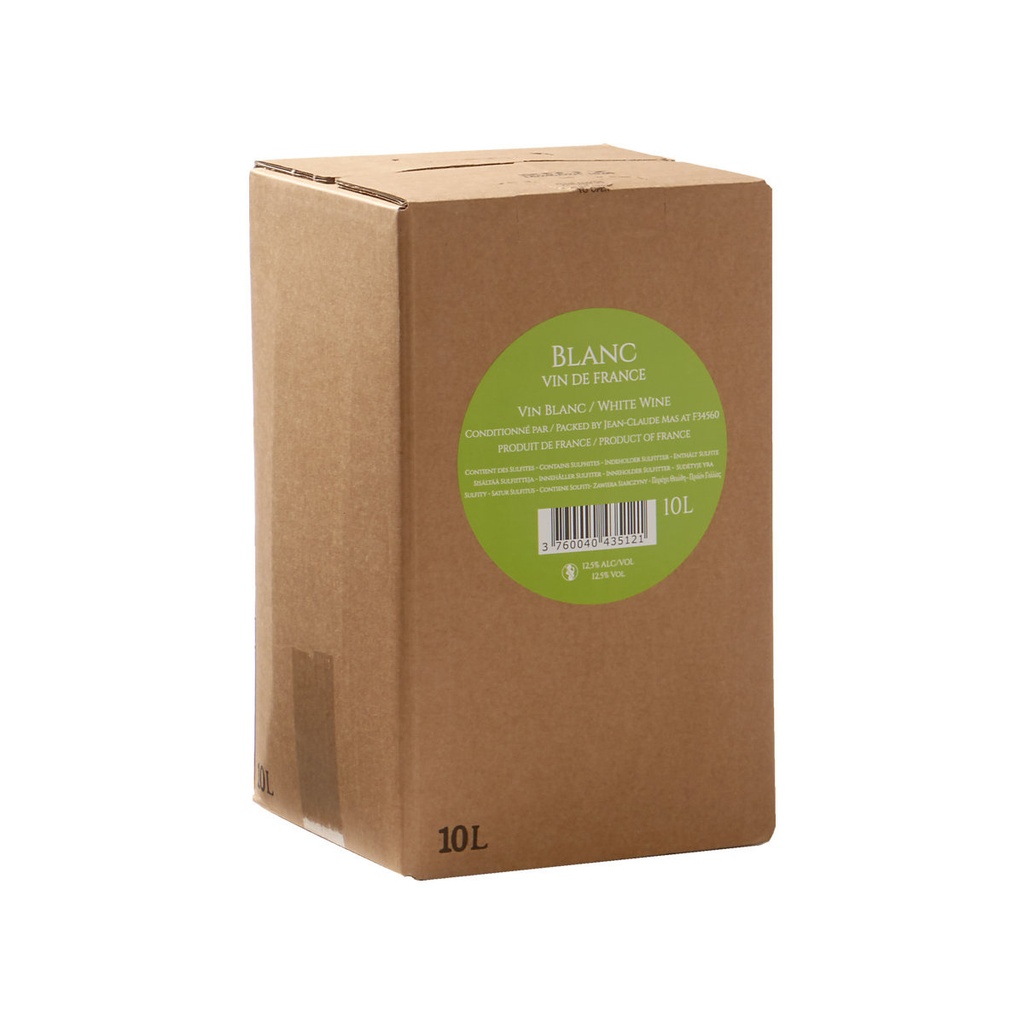 Witte Wijn 10L Bib