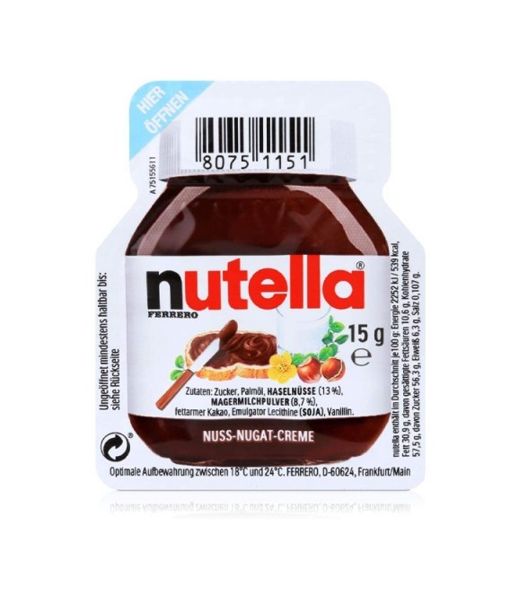 [71428400] Nutella Pâte À Tartiner Aux Noisettes Portion 120X15G