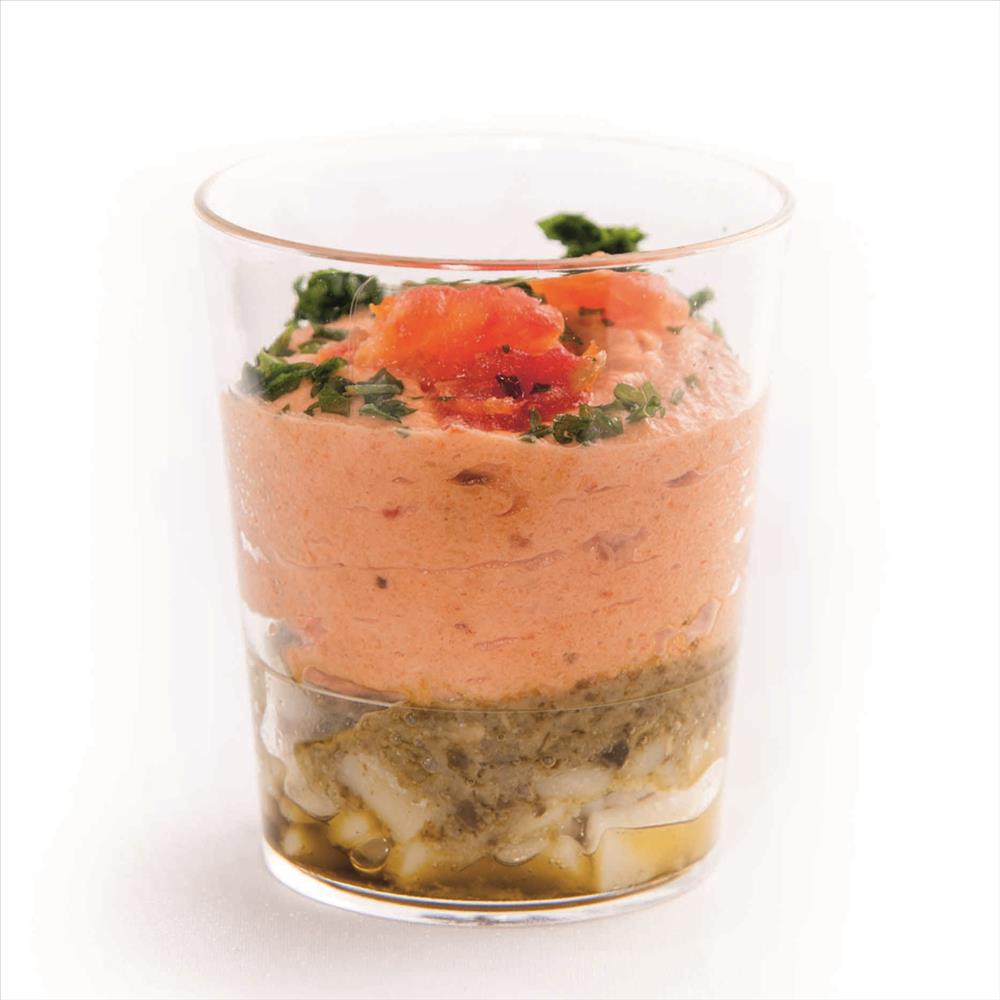 Glaasje Kunststof Tomaat Pasta Pesto 40Stx50Ml