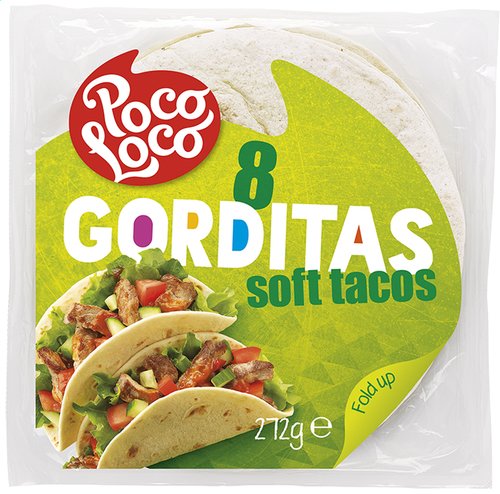 Poco Loco Taco Gordita 8St 272G