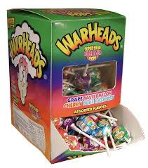 Sucette Star Mega Warhead 100 Pcs