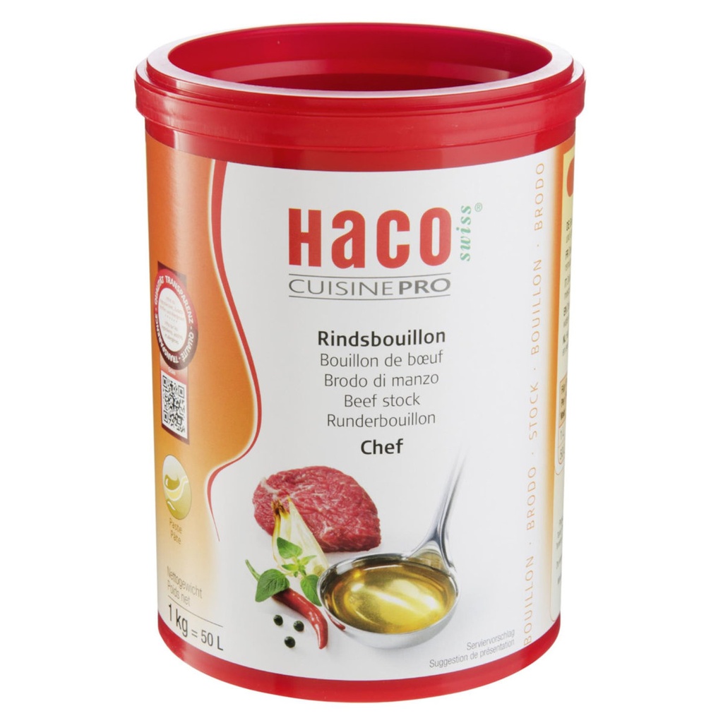 [HC1030st] Haco Bouillon Rund Chef 1Kg