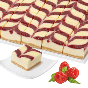 [87004840] Cheesecake Raspberry Slices 48St