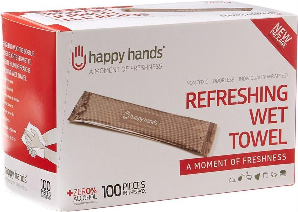 Happy Hands Verfrissingsdoekje 100St