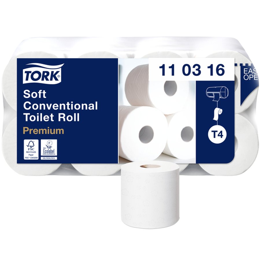 [712130] Tork Toiletpapier Soft250Vellen 3Lg 72Rollen T4 (110316)