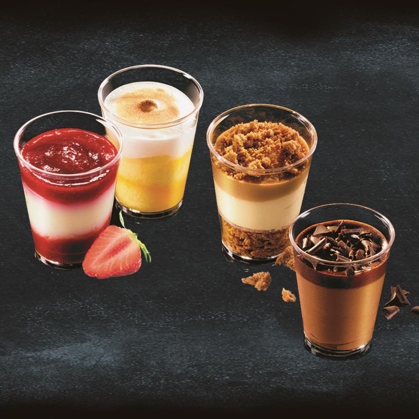 [24409640001] Glaasje Kunststof Mini Desserts Mix 8X12X66Ml Mekabe