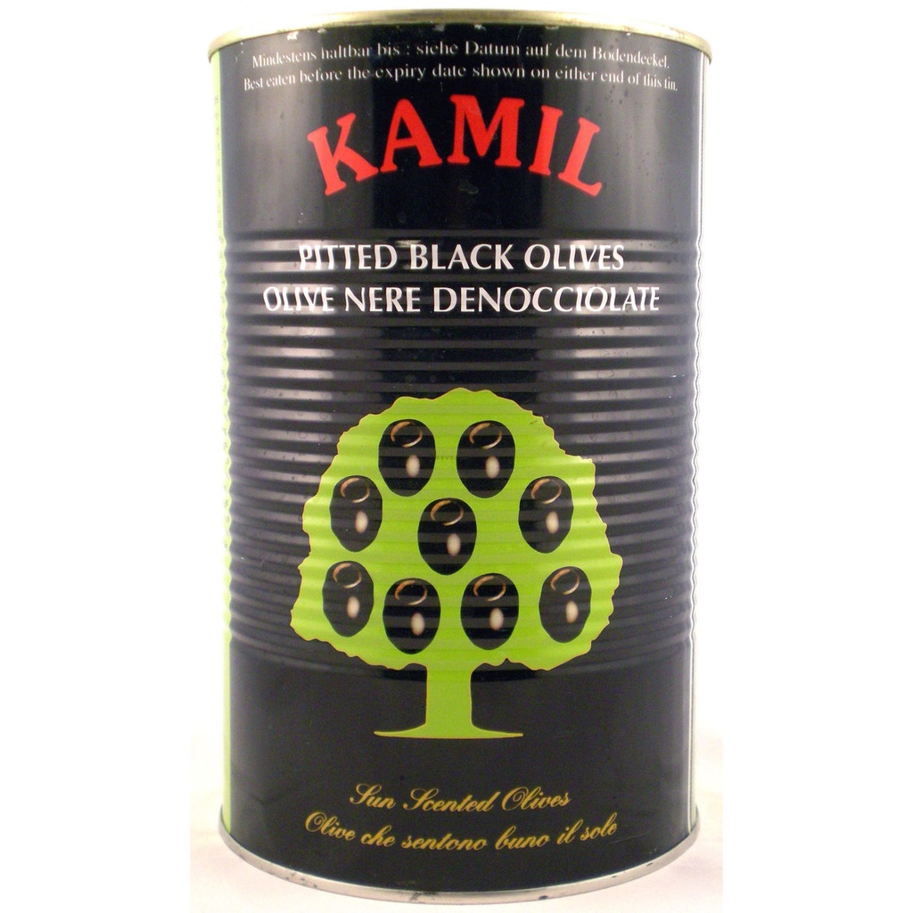 [245800] Olives Noires Dénoyautées 5Kg Kamil