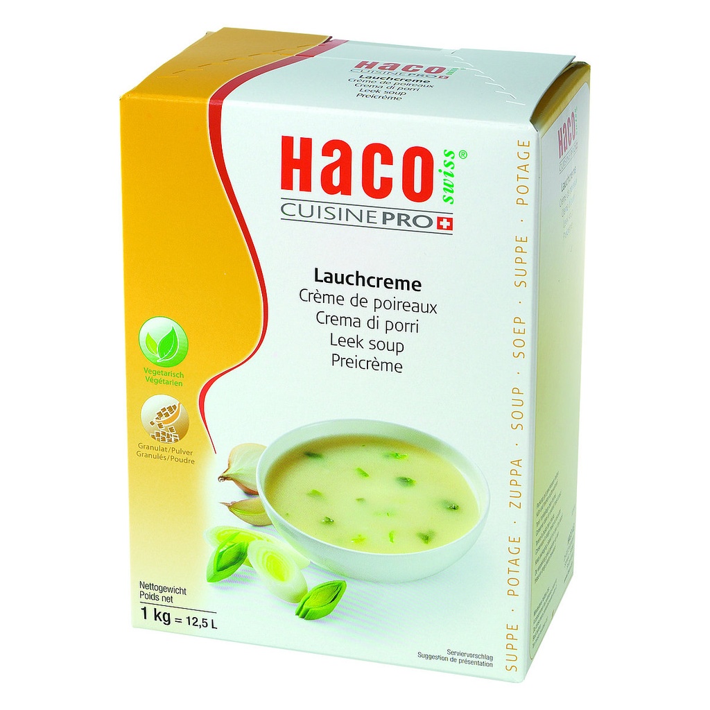 [HC1118] Haco Soep Prei Crème 1Kg