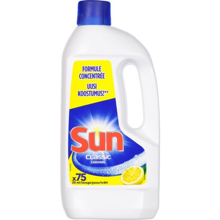 Sun Liquigel Liquide Détergent Pour Lave-Vaisselle 1.5L
