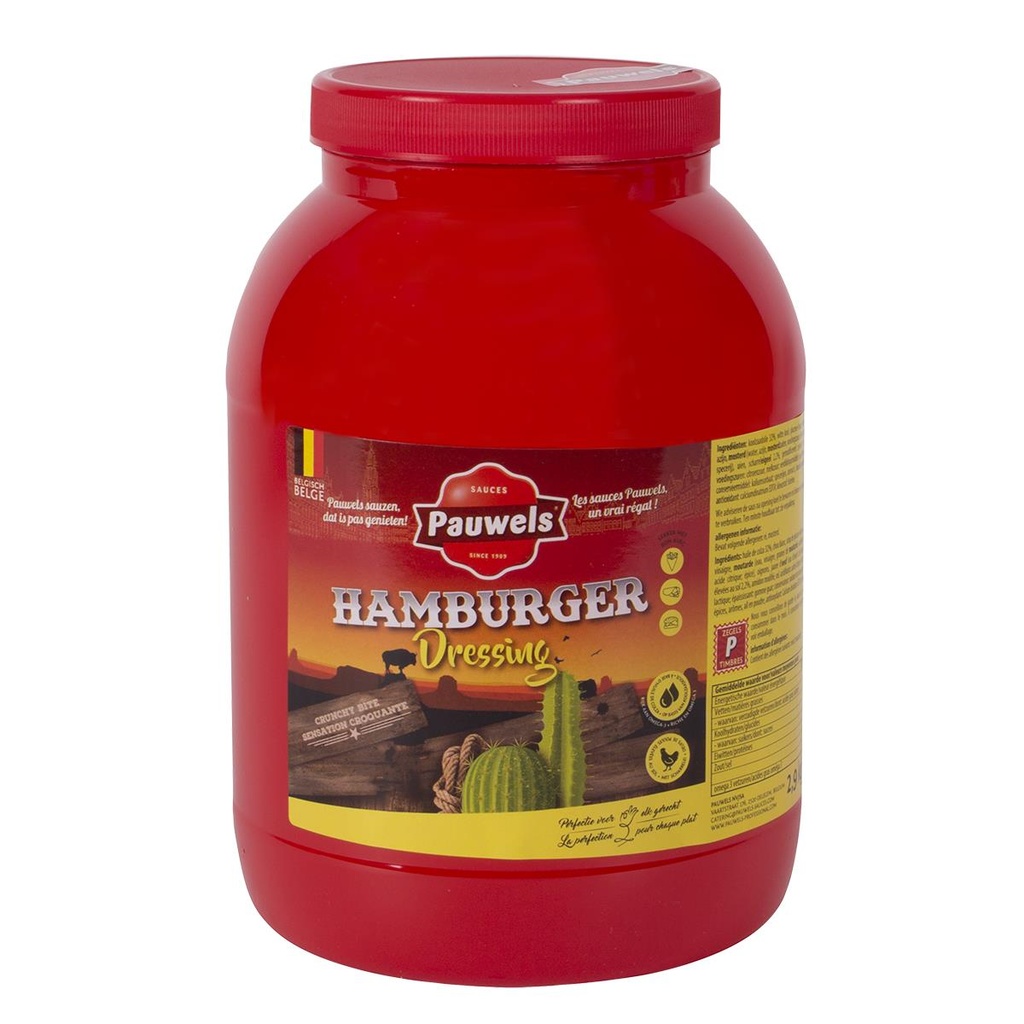 Pauwels Hamburger Dressing 3X2.9Kg