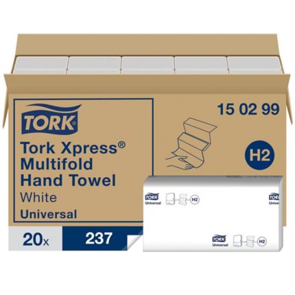 [150299] Tork Exprss Handdoekpapier H2 23.4X21.3Cm 20X237St- 150299