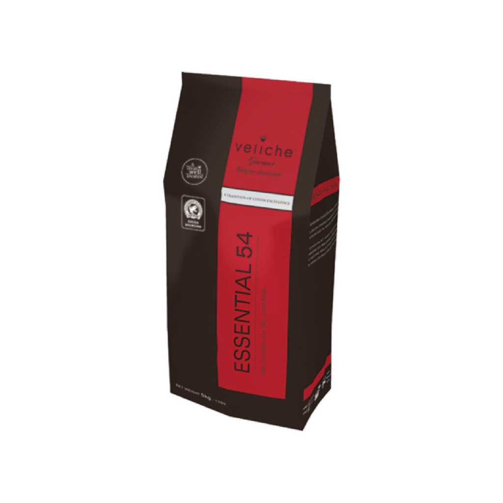 Veliche Chocoladepastillen Essential 54 Puur 5Kg