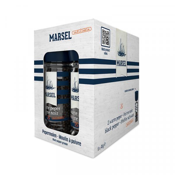 Marsel Zwarte Pepermolen 6X45G
