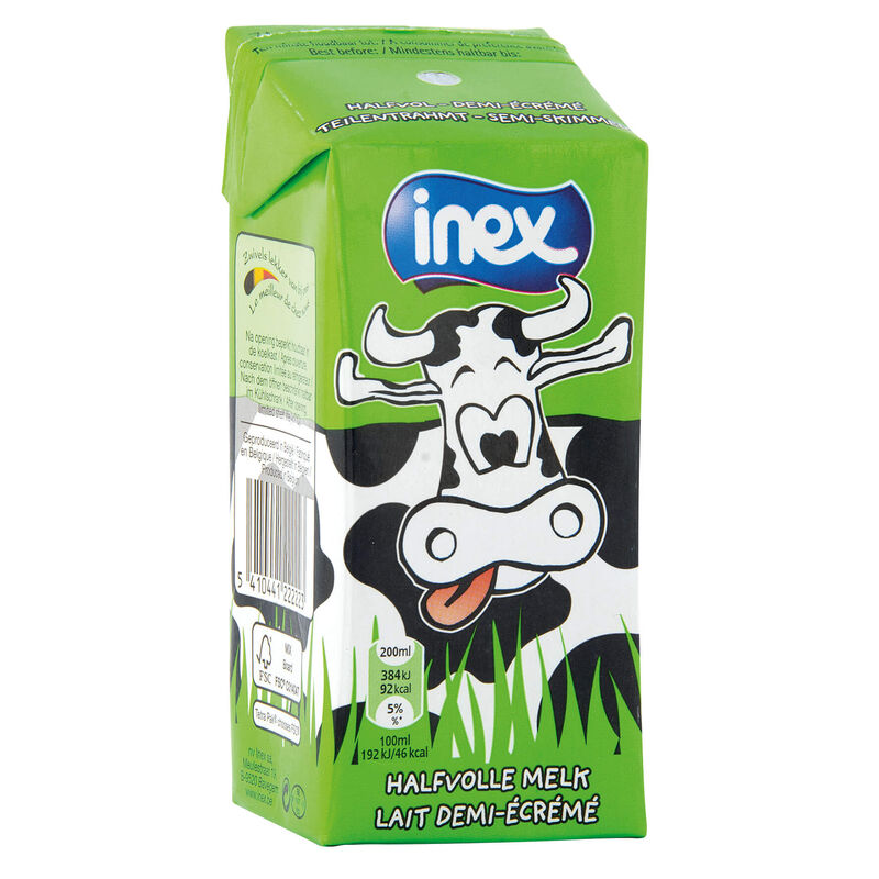 [004405] Inex Halfvolle Melk  Brick 24X0,20L