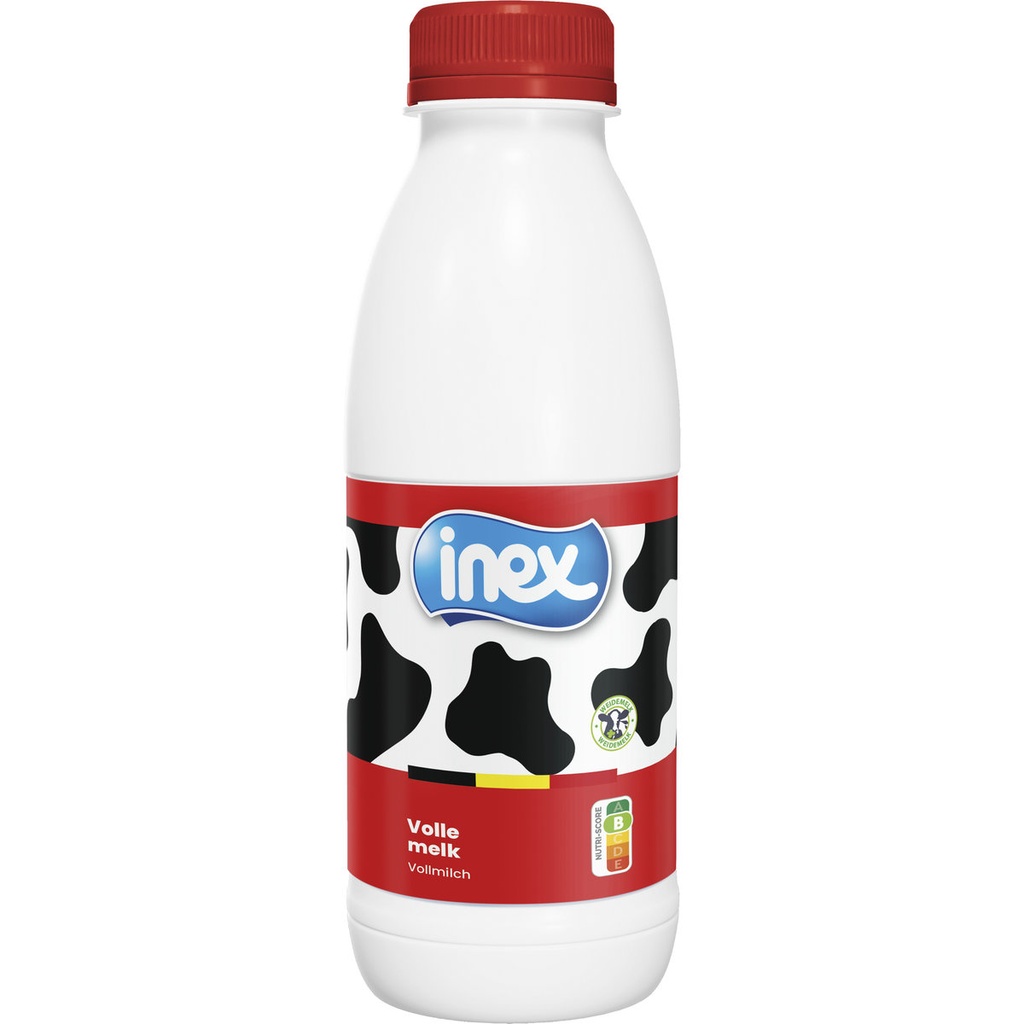 Inex Volle Melk Plastiek 0,50L Schroefdop