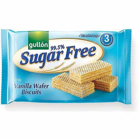 Sugar Free Wafers Vanille 3X60Gx12