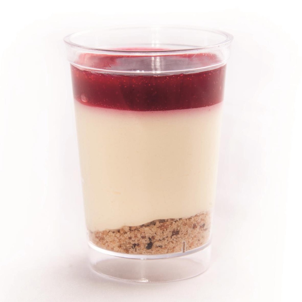 Glaasje Kunststof Cheesecake- Framboos 40X66Ml
