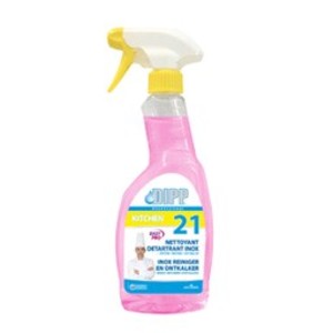 [02195] Dipp 21 Inox Reiniger En Ontkalker Spray 500Ml