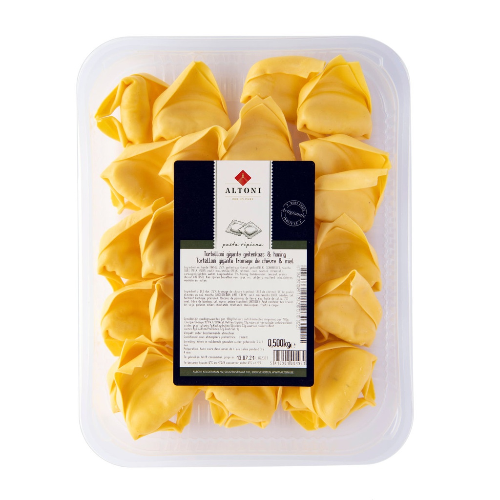 [ALT497] Altoni - Tortelloni Gigante Fromage De Chèvre Miel - 500 G