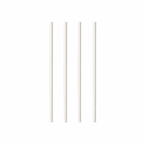 [ps2106] Drinkrietjes 21Cmx6Mm Wit 500St