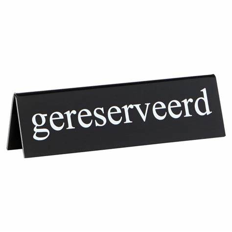 [969254.10] Support De Table En Inox « Réservé »