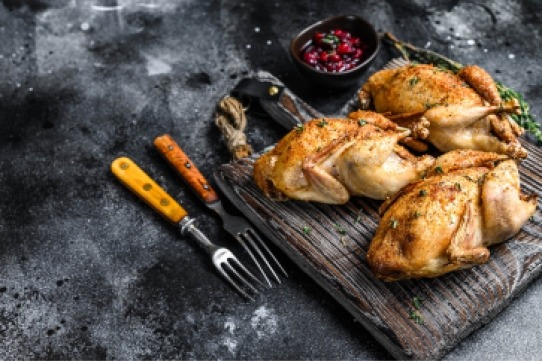Poulet 1/2 Cuit +/-500G Vacuum Frais
