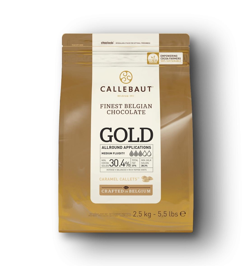 [5132] Chocoladepastillen Gold R30 - 2,5Kg