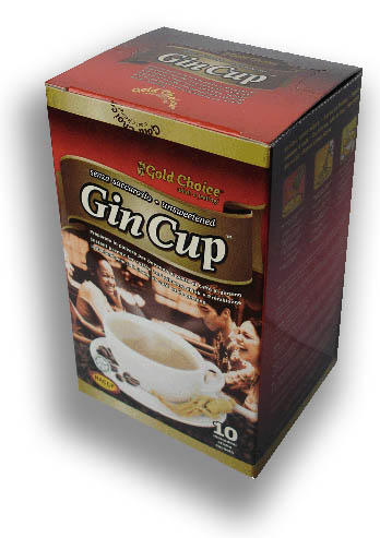 [7184] Gin Cup - Non Sucré - Rouge - 10 X12 G