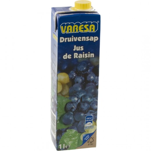 [4104] Druivensap 1L Brick Varesa