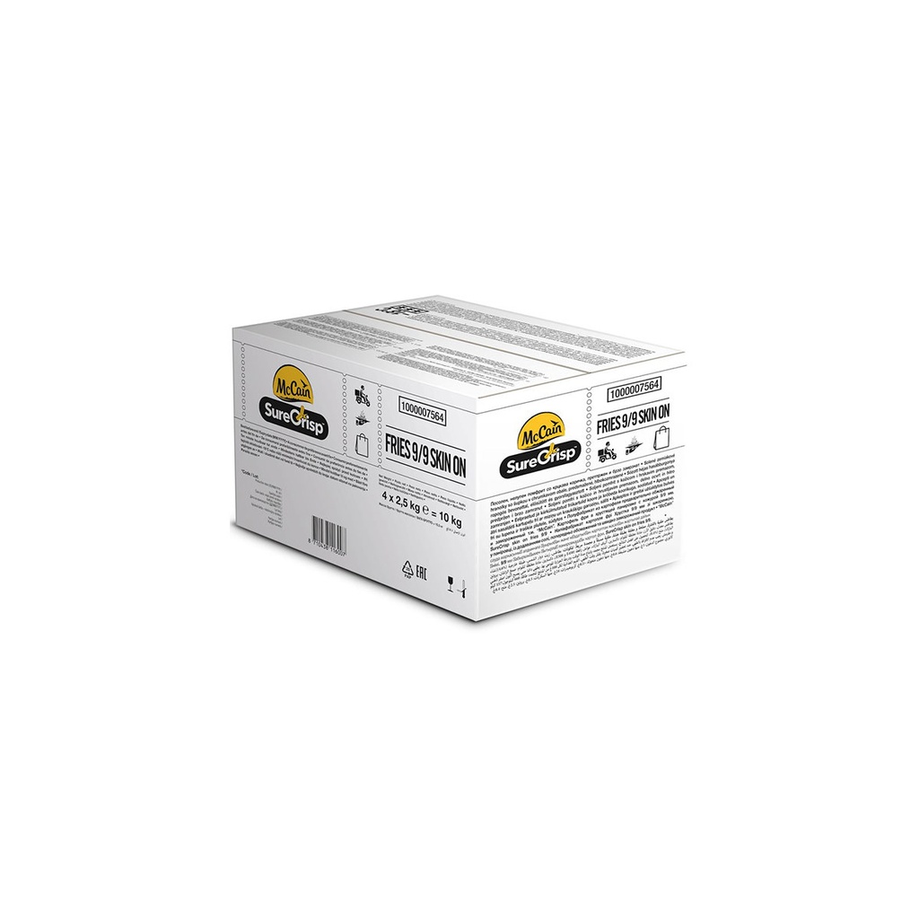 [1000007564] Mc Cain Surecrisp 9/9 Avec Peau 4X2,5Kg