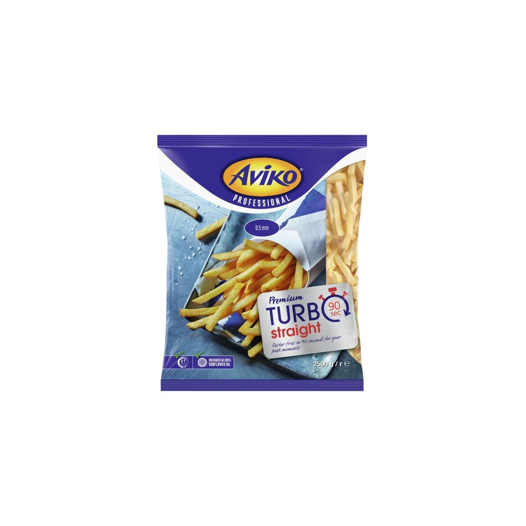 Aviko Premium 9.5 Mm Turbo Friets  4X2.5Kg