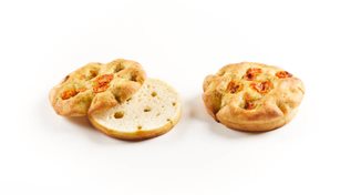 [5001990] Panesco Focaccia Petit Pain Tomate-Pesto Pré-Tranché 48X100G