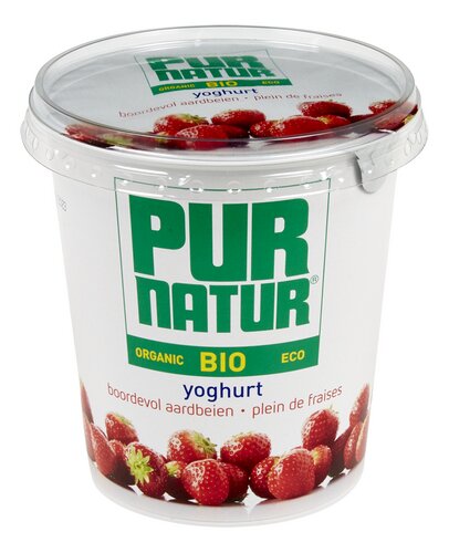 Pur Natur Bio Volle Yoghurt Aardbei 100G