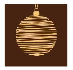 Chocolat Carré Noir Boule De Noël 38Mm 120Pcs Dvfoods