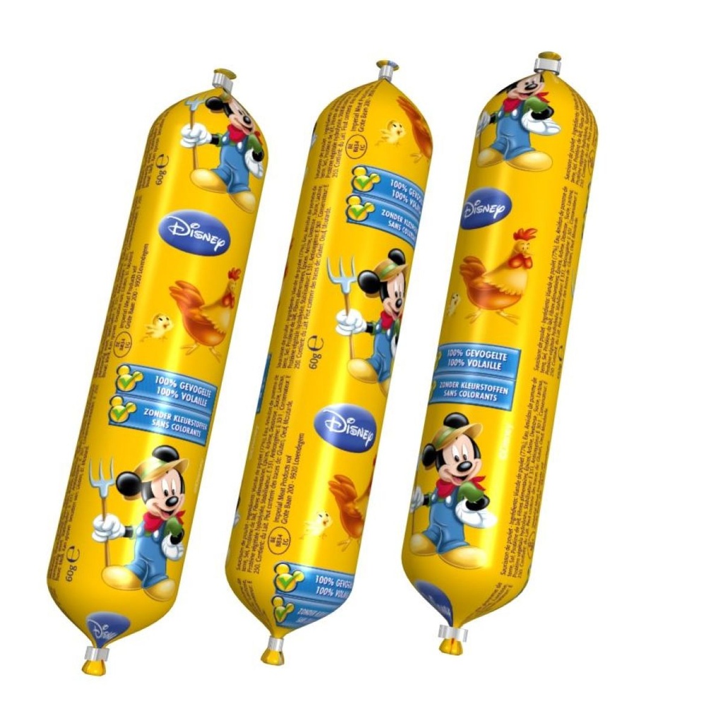 Mickey Kippenworstje 20X60G