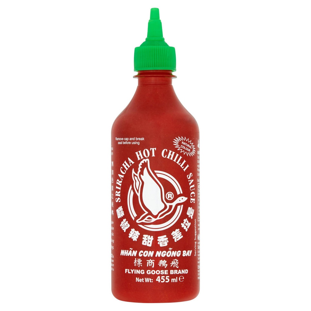 [127593] Chilisaus Sriracha 455Ml Groene Dop