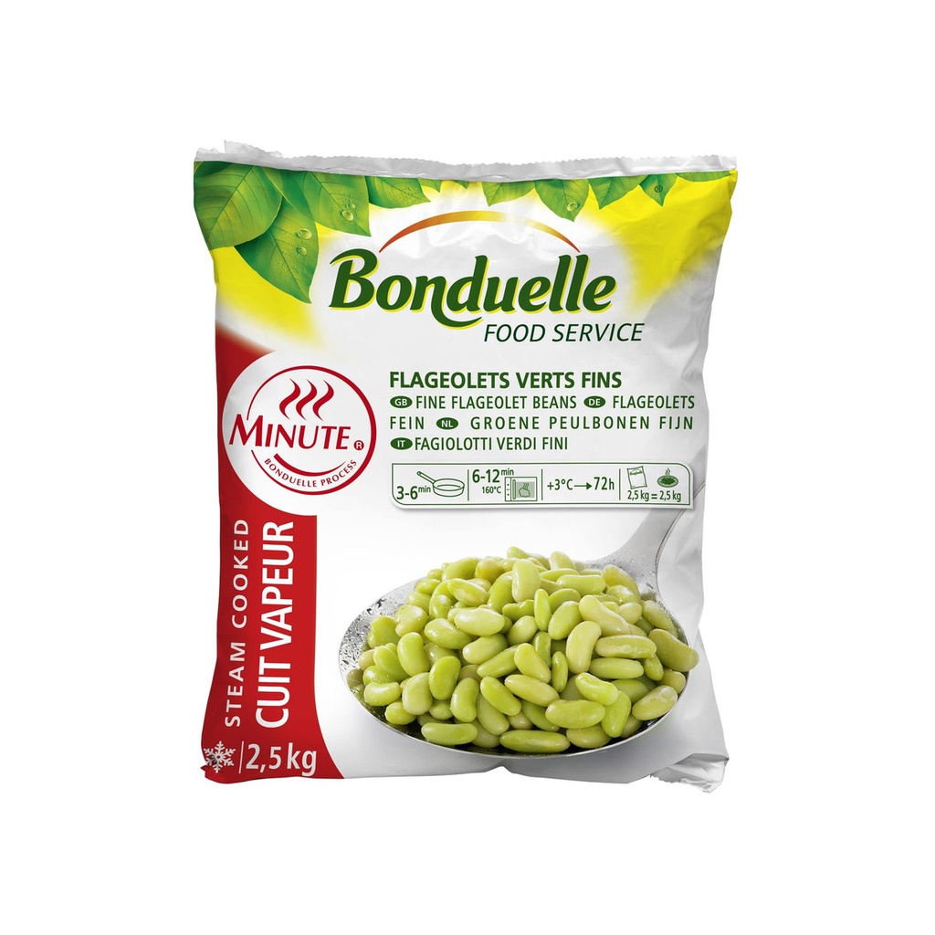 [612120] Bonduelle Flageolets Groene Peulbonen Fijn 2,5Kg